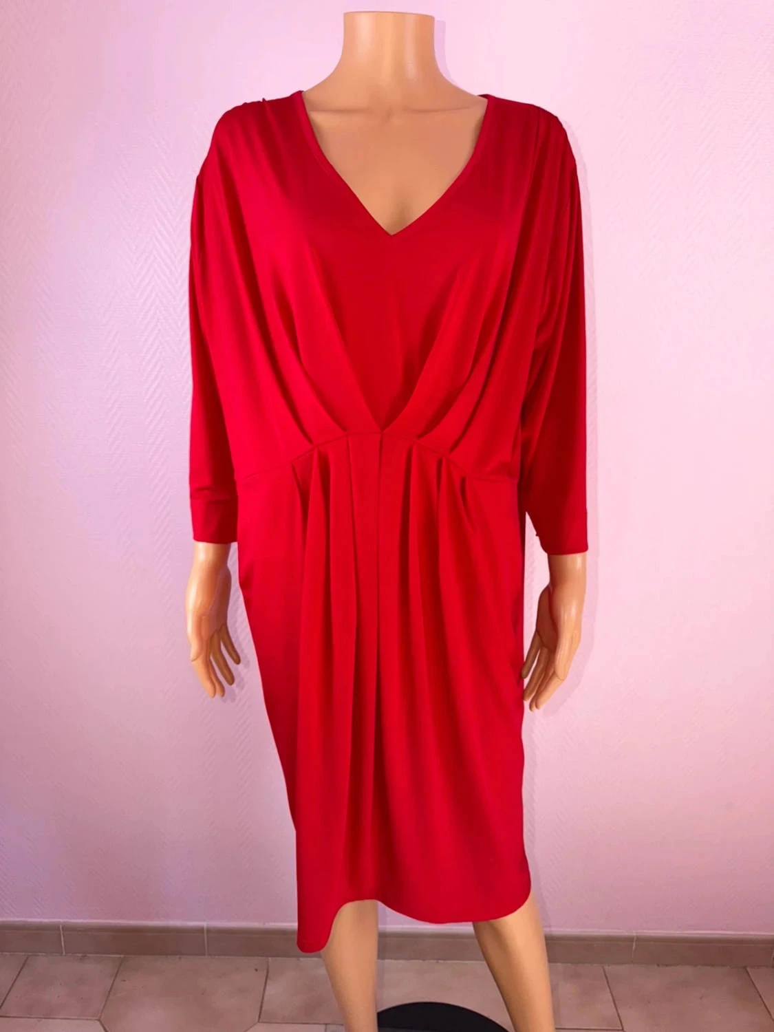 Red Edmond Boublil plus size dress – photo 2